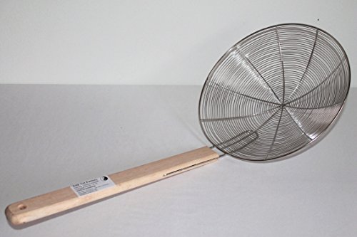 AAF Nommel ® Metallsieb mit Holzgriff Wok-Sieb Öl Löffel Ø 030 cm Nr. 030 von AAF Nommel