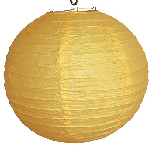 AAF Nommel Lampion Gelb Lampenschirm Deckenleuchte Lampions Laternen Papier Durchmesse 30 cm von AAF Nommel