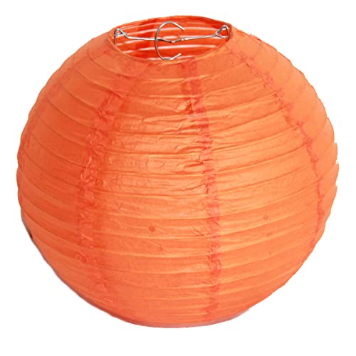 AAF Nommel Lampion orange Japankugel Papierlampe Papierleuchte Papierlaterne Durchmesser 20cm von AAF Nommel