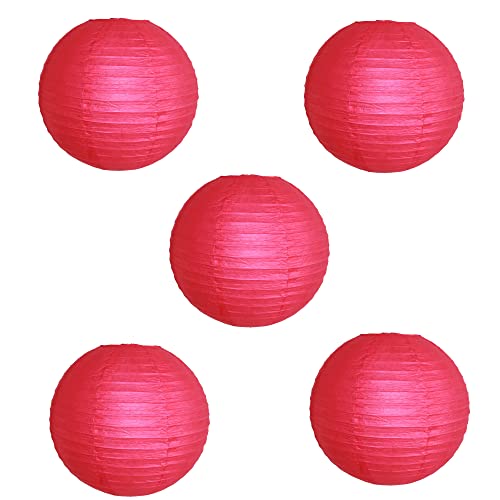 AAF Nommel Lampions pink rosa Papier 5 Stück Papierlaternen Laternen Hängedeko Lampion Lampenschirme Hochzeit Party Durchmesser 20 cm AAF Nommel Lampions pink rosa Papier 5 Stück Papierlaternen Laternen Hängedeko Lampion Lampenschirme Hochzeit Party Durchmesser 20 cm von AAF Nommel