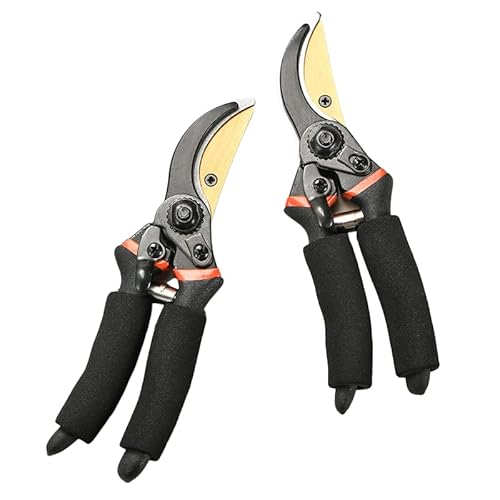 Hausgartenschere, leicht zu schneidende dicke Äste, rostfrei, langlebig und ergonomisch gestaltet (2pcs) von AAFGVC