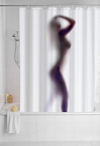 AALAYA Duschvorhang 180x200 cm Nackt, aus Stoff Polyester Waschbar Anti Schimmel Frau Shower Curtains, Duschvorhänge Curtains mit 12 Haken von AALAYA