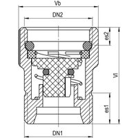 Aalberts - Seppelfricke Wasserstopp Aquastop Schlauchplatzsicherung dn 15, Messing verchromt Aalberts - Seppelfricke Wasserstopp Aquastop Schlauchplatzsicherung dn 15, Messing verchromt von AALBERTS