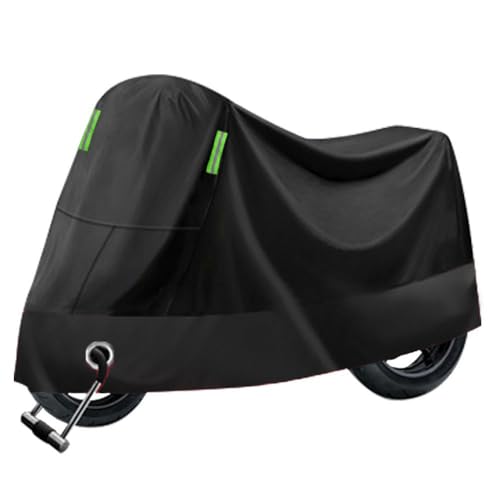 AALXF Motorrad Abdeckplane für Transalp 750 XL 750 2023 2024,Outdoor Motorad Abdeckung Wasserdicht Oxford Motorradabdeckung Winterfest Motorrad Plane für Motoroller Moped,A-Black von AALXF