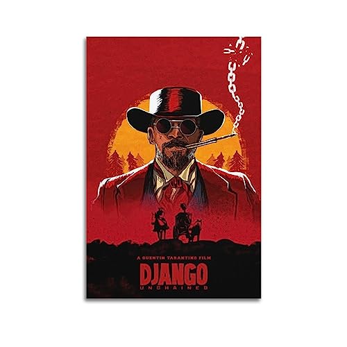 Django Filmposter, dekoratives Gemälde, Leinwand-Wandposter und Kunstdruck, modernes Familienschlafzimmer-Dekor-Poster, 30 x 45 cm von AAMNA