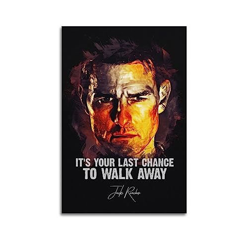 Jack Reacher Poster, dekoratives Gemälde, Leinwand, Wandposter und Kunstdruck, modernes Familienschlafzimmer-Dekor-Poster, 30 x 45 cm von AAMNA