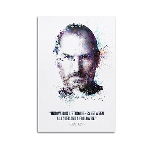 Legend Steve Jobs Poster, dekoratives Gemälde, Leinwand-Wandposter und Kunstdruck, modernes Familienschlafzimmer-Dekor-Poster, 30 x 45 cm von AAMNA