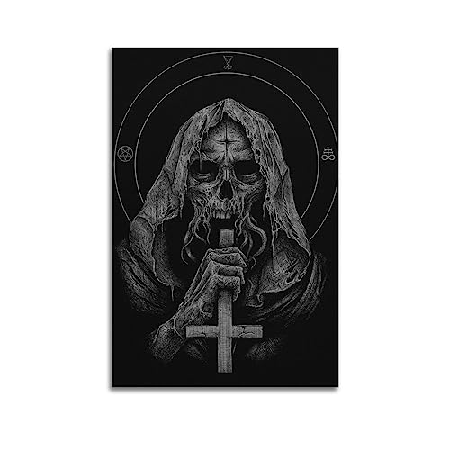 Satanischer dunkler Okkultisten-Poster, dekoratives Gemälde, Leinwand-Wandposter und Kunstdruck, modernes Familienschlafzimmer-Dekor-Poster, 40 x 60 cm von AAMNA