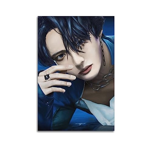 Seonghwa of ATEEZ Poster, dekoratives Gemälde, Leinwand, Wandposter und Kunstdruck, modernes Familienschlafzimmer-Dekor-Poster, 60 x 90 cm von AAMNA