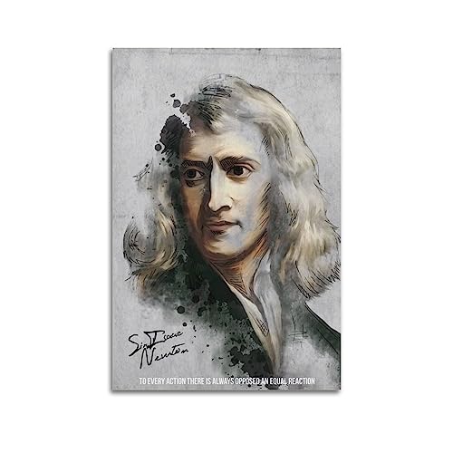 Sir Isaac Newton Poster, dekoratives Gemälde, Leinwand, Wandposter und Kunstdruck, modernes Familienschlafzimmer-Dekor-Poster, 30 x 45 cm von AAMNA