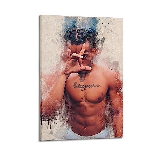 XXXTentacion Poster, dekoratives Gemälde, Leinwand, Wandposter und Kunstdruck, modernes Familienschlafzimmer-Dekor-Poster, 30 x 45 cm von AAMNA