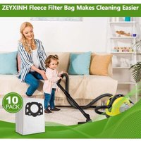 10er Pack Filterbeutel Staubsaugerbeutel für Kärcher 2.863-006.0 KFI 487 Staubsaugerbeutel für Kärcher WD4 WD5 WD6 WD5P WD6P MV4 MV5 MV6 von AAMUNPA
