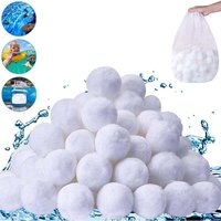 Filterbälle, 800 g wiederverwendbarer Pool-Filterball, Ersatz für Pool-Filtersand, geeignet für Pool-Filtersysteme von AAMUNPA