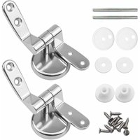 Aamunpa - Toilettensitz-Scharnierclips, 2er-Pack Ersatz-Toilettensitzscharniere mit Befestigungselementen aus Zinklegierung Aamunpa - Toilettensitz-Scharnierclips, 2er-Pack Ersatz-Toilettensitzscharniere mit Befestigungselementen aus Zinklegierung von AAMUNPA