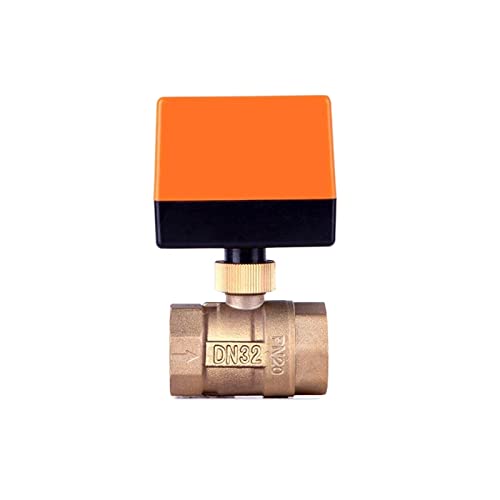 1/2 "3/4" 1 "2" elektrisches Kugelventil AC220V 3 -Wire 2-Wege-Steuermessing-Gewinde elektrische Kugelventil Stallmotorisiertes Kugelventil(1-1/4",24VDC) von AANAN