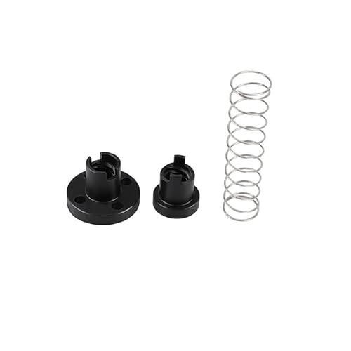 2 Sätze T8-Muttern Messing POM 2 mm 4 mm 8 mm for Ender 3 CR10 T8-Federmutter 3D-Druckerteile(2 Sets POM Black,8mm) von AANAN