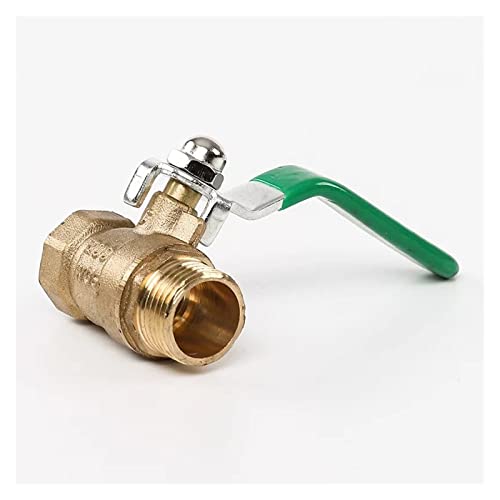 AANAN 1/2 '' Messingkugelventil Männlich Compatible with weiblichen Wasser -Gasölventil mit Hebelgriff Kupferleitungsventil(Male to Female) von AANAN