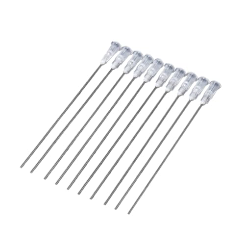 AANAN 100 Stück 100-mm-Dosiernadeln aus Edelstahl, kompatibel mit Klebstofffülltinte, Öl und Lötflussmittel von AANAN