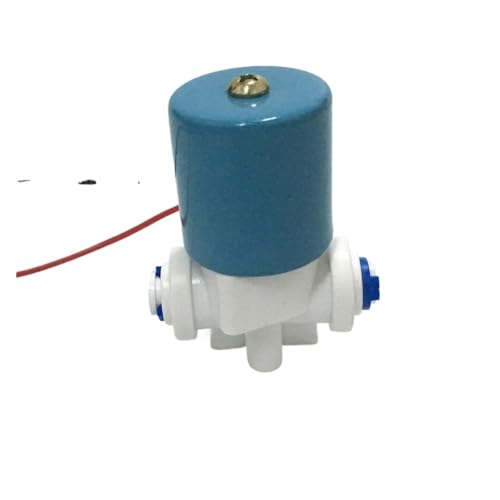 AANAN DC 24V 12V Elektromagnetisches Wasserventil 1/4" Direktwirkungsschlauchanschluss, kompatibel mit Umkehrosmose Pure Controller(DC 24V) von AANAN