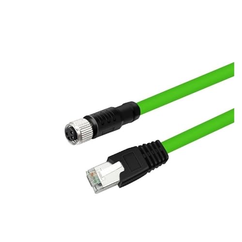 AANAN M8-auf-RJ45/4-adriges A-Typ-codiertes Netzwerkkabel mit Luftfahrtstecker(4P female,5M) von AANAN