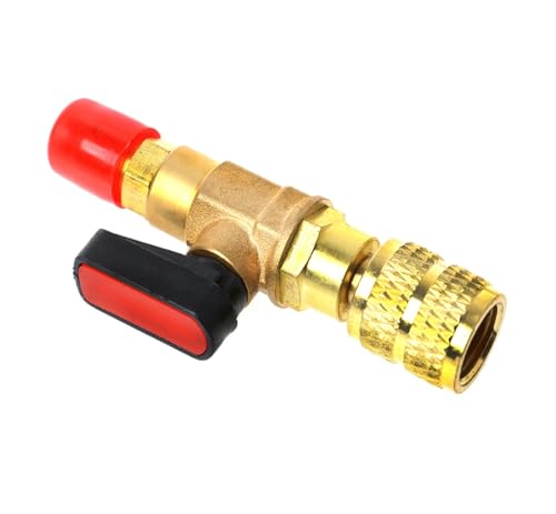 Gerader SAE-Kugelhahn (1/4 Zoll männlich auf 1/4 Zoll weiblich), unterstützt AC-Laden, kompatibel mit R22-Kältetechnik von AANAN