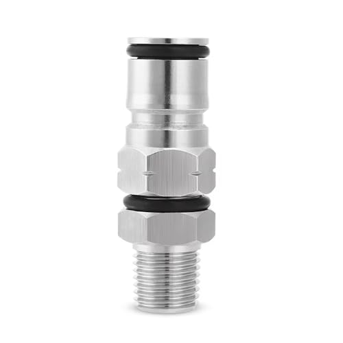 1 Stück Homebrew Ball Lock Post – 19/32 Zoll Gas-/Flüssigkeitsfass-Adapter mit 1/4 Zoll männlichem NPT-Sechskant-Überdruckventil(Gas ball lock) von AANNAA