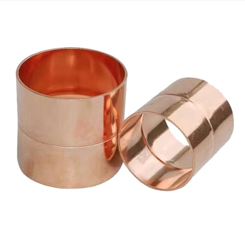 10 Stück gerade Kupferkupplungen – 16–50 mm Innendurchmesser, 1,5 mm Dicke, for Heizungs-, Lüftungs- und Klimatechnik und Kühlung(ID32*T1.5mm) von AANNAA