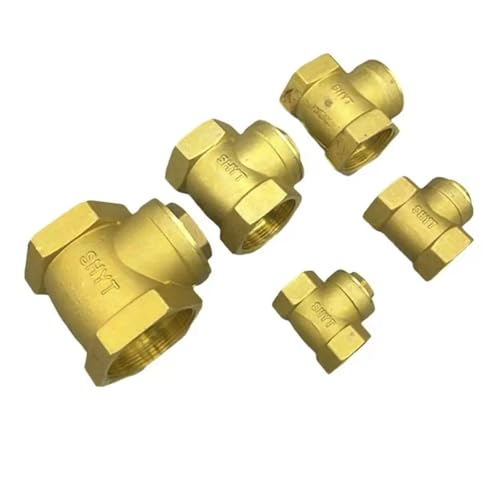 1pc Brass Swing Check Valve 1/2" to 2" Female BSP Threads - Lead-Free Hexagonal Design for Plumbing & Irrigation(2 inch) von AANNAA