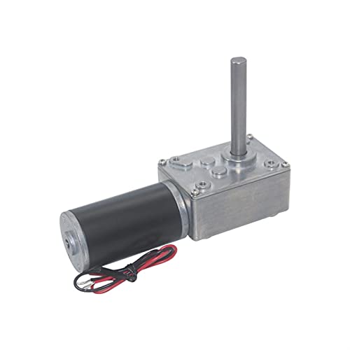 A58SW31ZY Schneckengetriebemotor – 12 V/24 V Gleichstrommotor mit hohem Drehmoment und einstellbarer Drehzahl for Vorhänge und mehr(80 RPM Dc 24v) von AANNAA