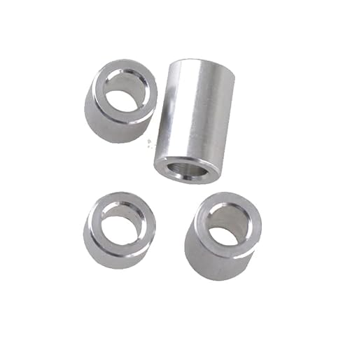 Bunte M3-Aluminium-Flachscheibendichtung - runder hohler Abstandshalter for Elektronik und Modelle (10 Stück)(M3x5mm Aluminum) von AANNAA