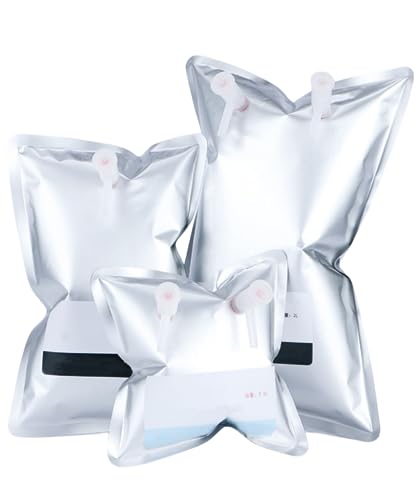 Gasprobenbeutel – Luftprobenbeutel aus Aluminiumfolie, 10er-Packung for zuverlässige Gassammlung und -lagerung(4LSingle Valve) von AANNAA