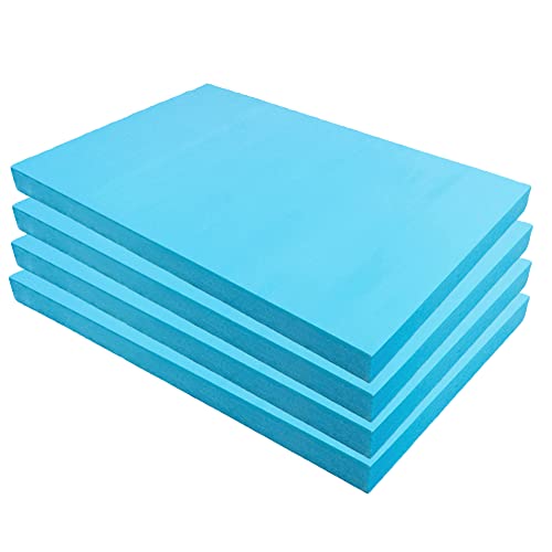 Hochdichter Bastelschaumblock – 20 cm x 30 cm, perfekt for Bildhauen, Modellieren und for DIY-Projekte(Blue,Thickness 2cm 4pcs) von AANNAA