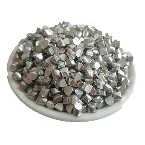 Hochreines Zinkgranulat 99,99% – Kleine Zinkblöcke, kugelförmige Zinkpellets for Reinigungsexperimente und den industriellen Einsatz, 100 g(8 * 8mm) von AANNAA