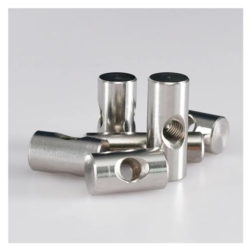 M4 M5 M6 Edelstahl Barrel Bolzen Zylindrischen Pin Dübel Kreuz Loch Hammer Eingebettete Mutter(M6x25 (3Pcs)) von AANNAA