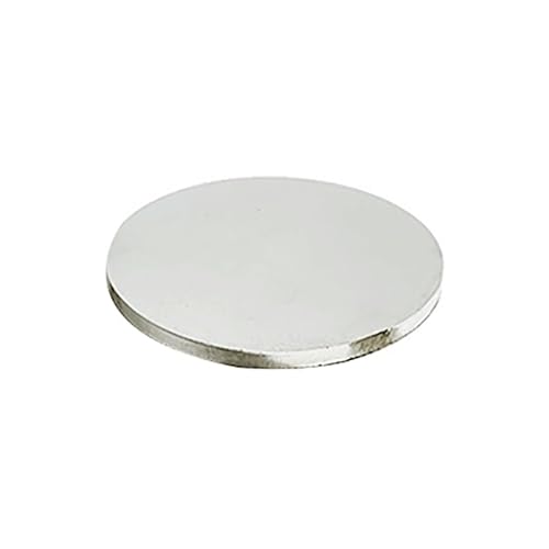 Runde Platte aus Edelstahl 201 – 2,5 mm dicke, langlebige Stahlscheibe for Heimwerkerprojekte, Heimdekoration und Modellbau(Dia 350mm) von AANNAA