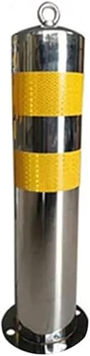 Stainless Steel Safety Bollard Post, Suitable For Parking Spaces, Garage Lot for Parking Lot/Road Traffic/Construction Site Parking post,(Silver gray) von AANNAA