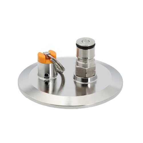 Tri-Clamp-Endkappe mit Gas-Ball-Lock-Pfosten und PRV – 3"/4" druckkompatibel for Brausysteme(3"TC) von AANNAA
