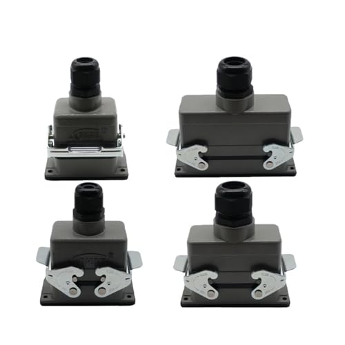 Wasserdichter Luftfahrtstecker 16 A 500 V – rechteckiger Stecker mit Schutzart IP65 for industrielle Automatisierung und Maschinen, 1 Stück(He-024) von AANNAA