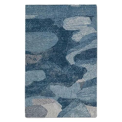 Abstraktes Design – handgefertigter Teppich/Teppich, reine Wolle, handgetuftet, hoher Flor, hohe Dichte, garngefärbt Abstraktes Design – handgefertigter Teppich/Teppich, reine Wolle, handgetuftet, hoher Flor, hohe Dichte, garngefärbt von AANTHROPOLOGY By Rhea