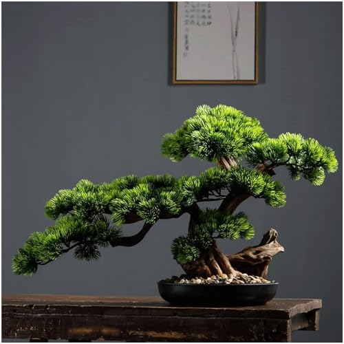 AAOCLO Künstliche Pflanze Künstliche Bonsai Kiefer Von 17 Zoll Realistische Gefälschte Pflanze Dekoration Topf Künstliche Zimmerpflanzen Für Desktop Display Zen Garten Dekor von AAOCLO