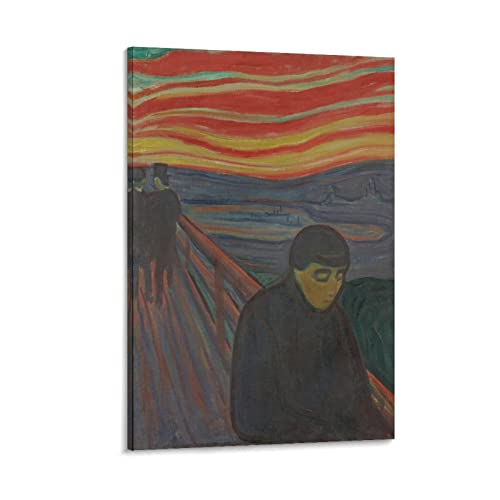 Despair – von Edvard Munch Malerei Kunstposter Bilddruck Wandkunst Poster Gemälde Leinwand Poster Kunstwerke Raum Ästhetik 30 x 45 cm von AAOTE