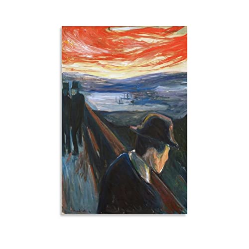 Edvard Munch Poster, Kunstposter, Leinwand, Malerei, Dekoration, Wanddruck, Foto, Zuhause, 30 x 45 cm von AAOTE