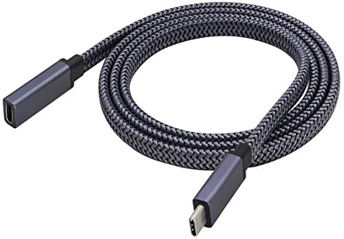 AAOTOKK Typ C3.1Verlängerungskabel Typ C Männlich au Weiblich Unterstützt Schnelles Aufladen,4K@60Hz HD Video,Audio,Datensynchronisierungs Verlängerungskabel,Kompatibel Samsung,MacBook(1M-M/F) von AAOTOKK