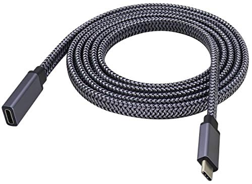 AOTOKK 5 Gbit/s 2A Typ C Männlich au USB C3.1 Weiblich Kabel Volle Funktionsunterstützung Laden,Daten,Audio,4K HD Videokabel für Laptops und Tablets und Telefone(1,5 M-M/F) von AAOTOKK