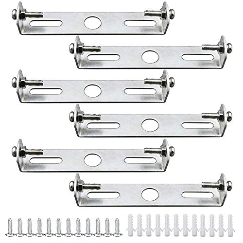 AAPLUS 6 Stü Deckenleuchten-Halterung LED Zubehör, 120mm mit Schrauben für Geerdet Hängung Deckenleuchten Kronleuchter Lampenschirm, deren obere Abdeckplatte einen Durchmesser von 125mm bis 145mm hat von AAPLUS