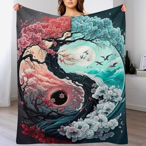 AAPZY Japan Style Wohndecken Decken Flannel Decke Wickeln Strand Handtuch Teppich Teppich Picknick Weich Für Schlafzimmer Sofa Outdoor Vier Jahreszeiten （100×130cm） von AAPZY