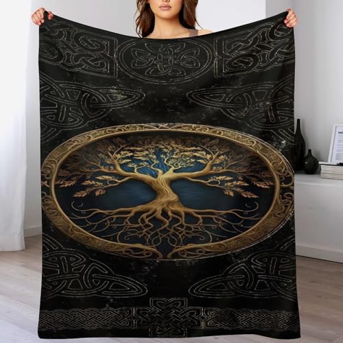 Wikinger Myth (2) Bedding Decke Decke Flannel Fleecedecke 3D Wohndecke Sofadecke Couchdecke Bettüberwurf Flauschige Weiche& Warme Sofaüberwurf Decke （180×200cm） von AAPZY