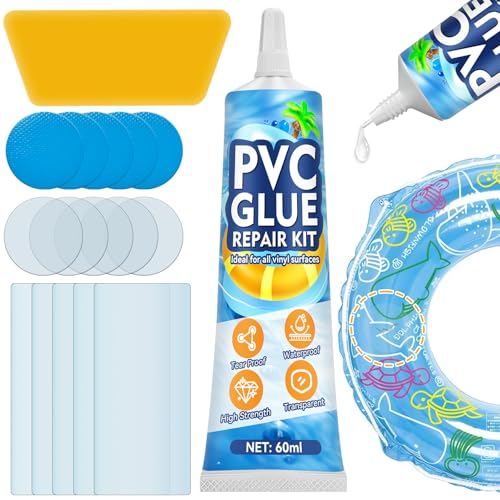 Pool Reparaturset, Pool Flicken Unterwasser, Schlauchboot Reparaturset, Wasserdichtes PVC Reparaturset für Aufblasbare Gegenstände, Luftmatratze, Zelte, Whirlpools, Schwimmringe, Planschbecken (60ml) Pool Reparaturset, Pool Flicken Unterwasser, Schlauchboot Reparaturset, Wasserdichtes PVC Reparaturset für Aufblasbare Gegenstände, Luftmatratze, Zelte, Whirlpools, Schwimmringe, Planschbecken (60ml) von AAROVIBE