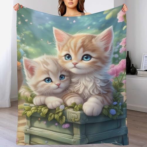 AASWDFR BettDecke Flannel, Katze Digitaldruck Decke, Weich Wohndecke, Sofadecke Für Kinder Jungen Erwachsene Vier Jahreszeiten 130×180cm AASWDFR BettDecke Flannel, Katze Digitaldruck Decke, Weich Wohndecke, Sofadecke Für Kinder Jungen Erwachsene Vier Jahreszeiten 130×180cm von AASWDFR