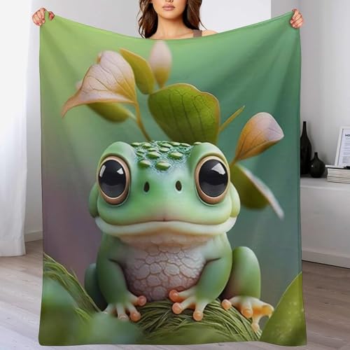 AASWDFR Frosch Fleece Decke, Weiche Kuscheldecken, Leichte, Gemütliche Flannel Sofadecke/Couchdecke Für Erwachsene, Wohndecke 100×130cm AASWDFR Frosch Fleece Decke, Weiche Kuscheldecken, Leichte, Gemütliche Flannel Sofadecke/Couchdecke Für Erwachsene, Wohndecke 100×130cm von AASWDFR